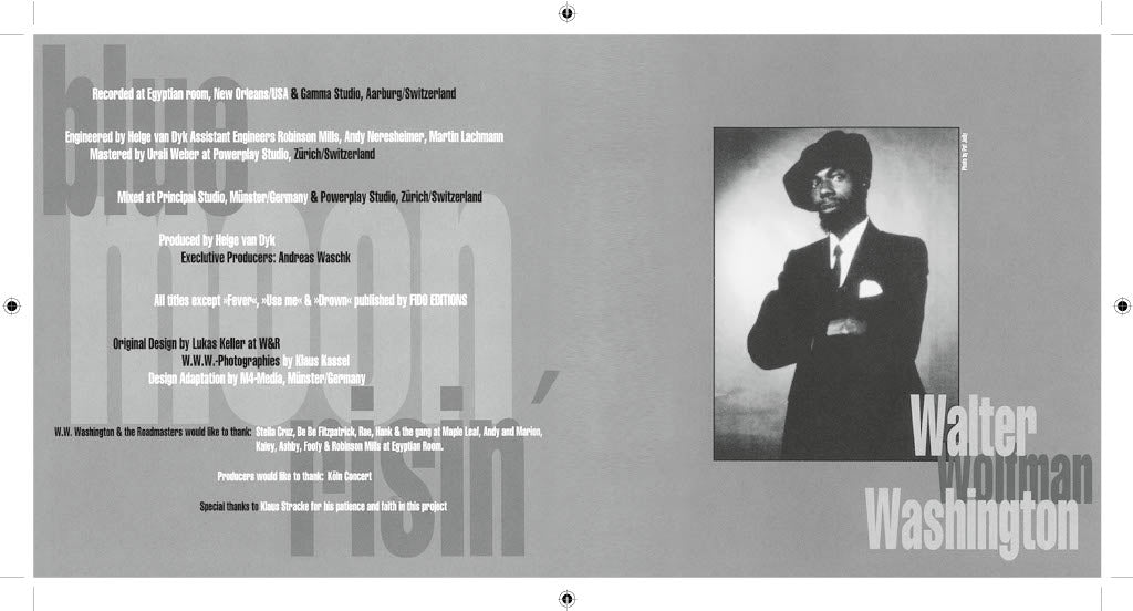 Walter Wolfman Washington - Blue Moon Risin’ (CD, 1999)